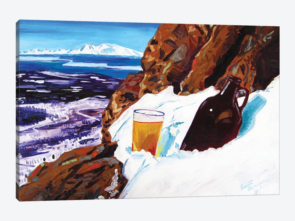 Homebrew On Flat Top by Scott Clendaniel 1-piece Canvas Wall Art