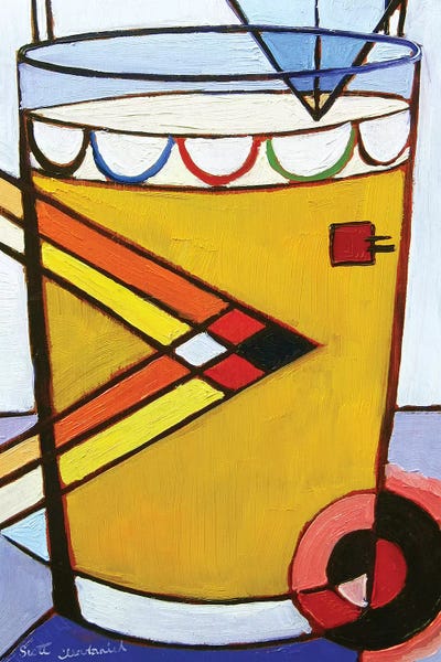 Kandinsky Pint by Scott Clendaniel framed canvas print