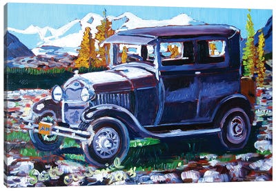 Model A Ford Canvas Art Print - Ford