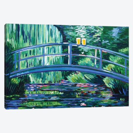 Monet's Beer Garden Canvas Print #SCD32} by Scott Clendaniel Canvas Artwork