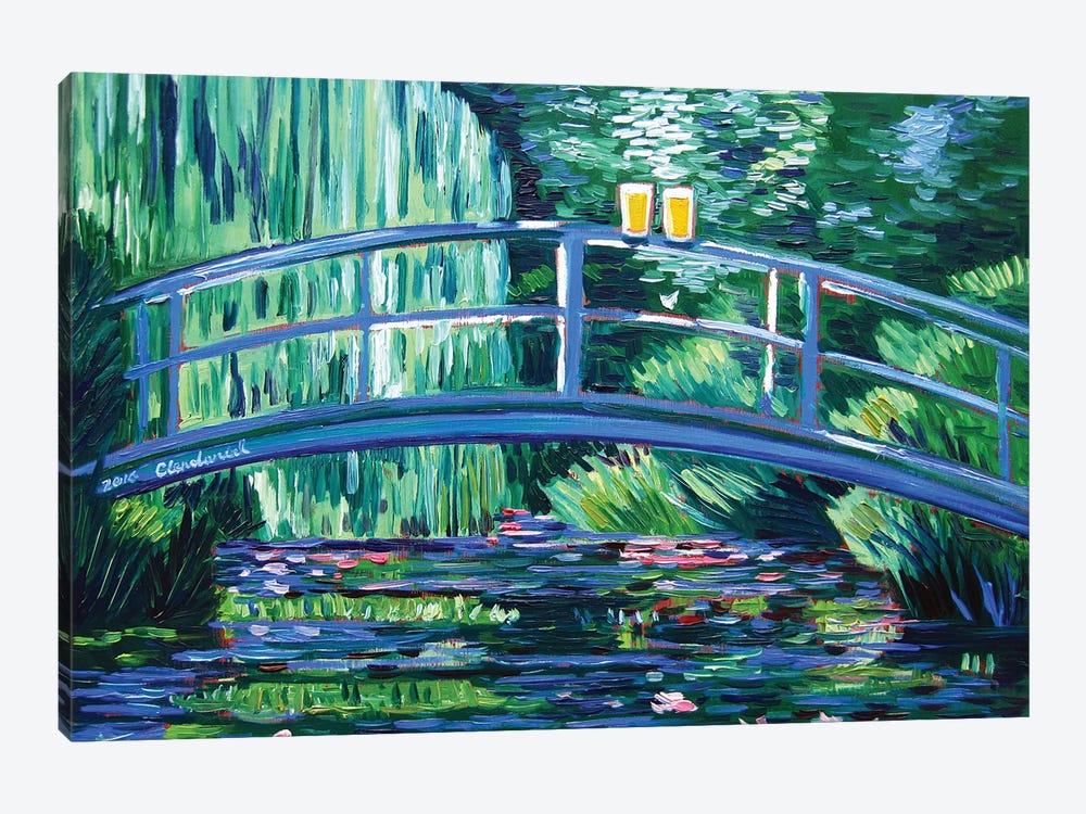 Monet's Beer Garden by Scott Clendaniel 1-piece Canvas Wall Art