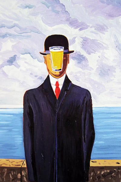 Pop Art Kitchen: Pint Of Man by Scott Clendaniel