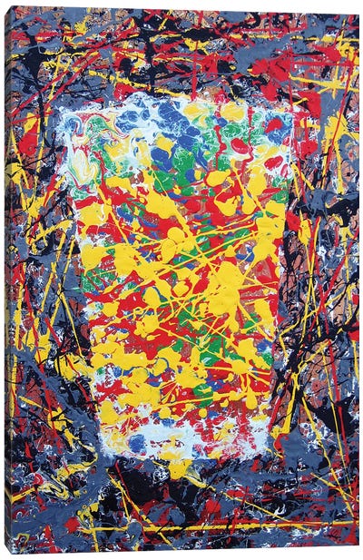 Pollock Pint Canvas Art Print - Art Gifts for Him