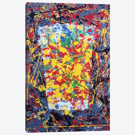 Pollock Pint Canvas Print #SCD35} by Scott Clendaniel Art Print