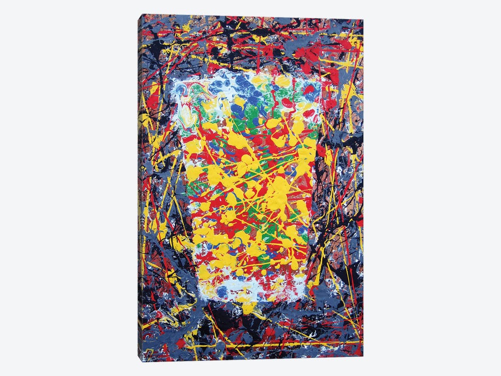 Pollock Pint by Scott Clendaniel 1-piece Canvas Print