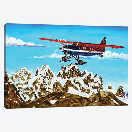 Ruth Glacier Landing Canvas Print #SCD38} by Scott Clendaniel Canvas Wall Art