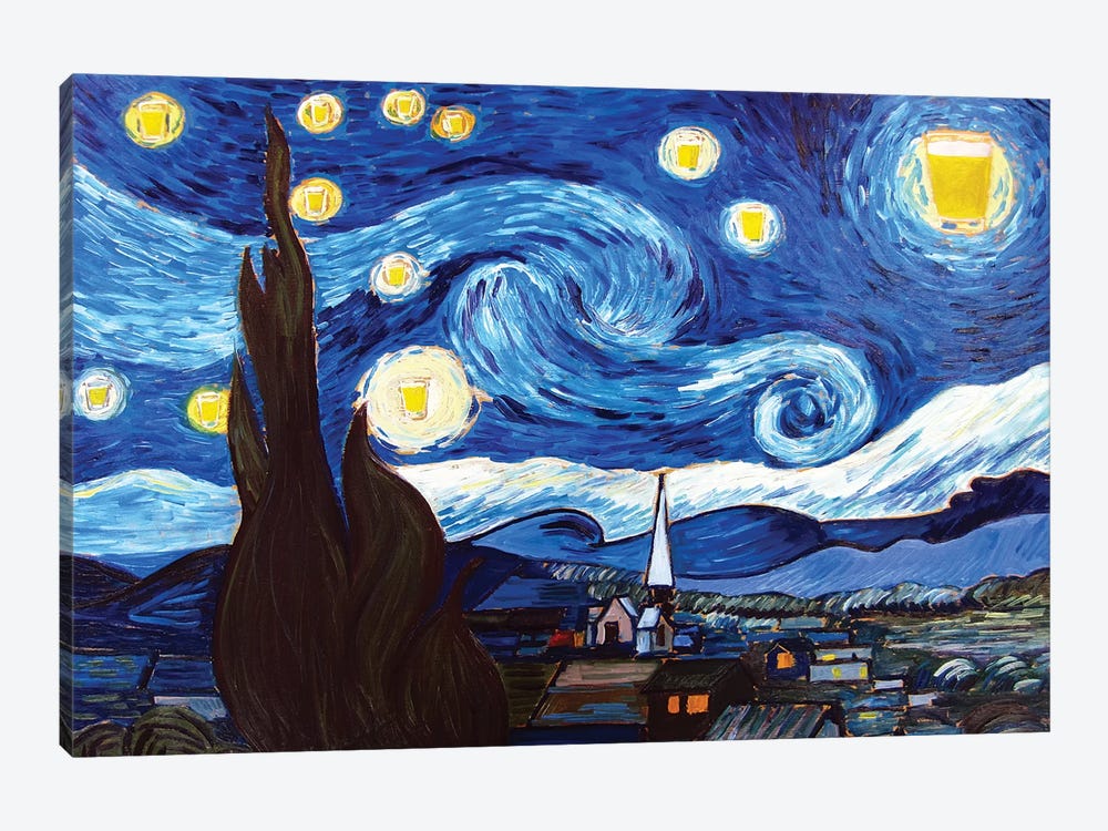 Starry Pint by Scott Clendaniel 1-piece Art Print