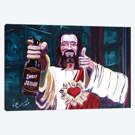 Sweet Jesus Canvas Print #SCD41} by Scott Clendaniel Canvas Print