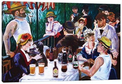 Tasting Of The Beer Party Canvas Art Print - Beer Art