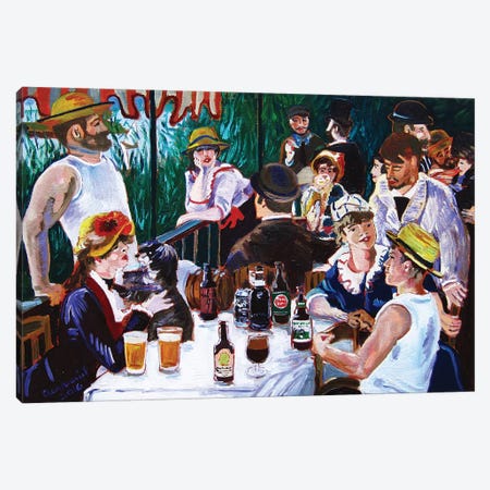 Tasting Of The Beer Party Canvas Print #SCD43} by Scott Clendaniel Canvas Print