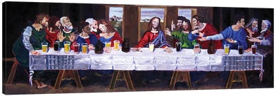 The Last Beer Tasting Canvas Art Print - The Last Supper Reimagined