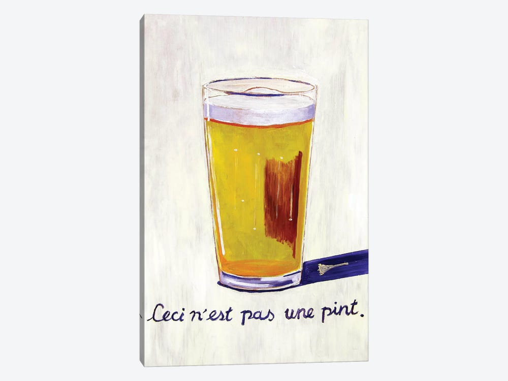 This Is Not A Pint by Scott Clendaniel 1-piece Canvas Art