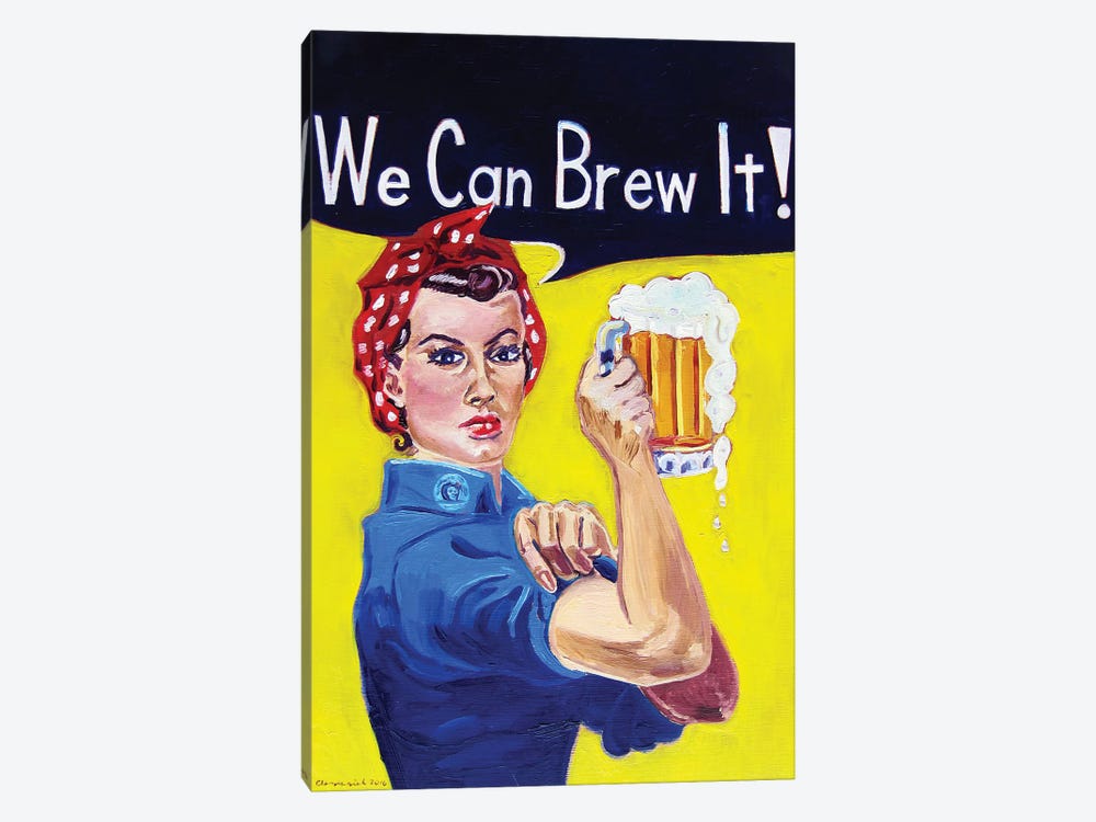 We Can Brew It by Scott Clendaniel 1-piece Canvas Wall Art