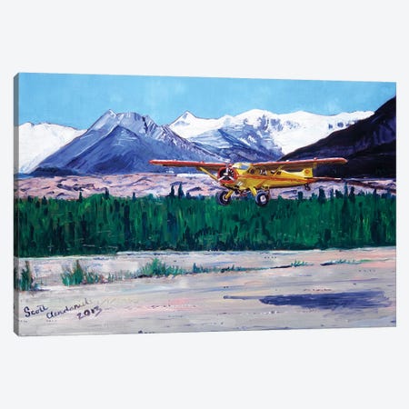 Wrangell Mountain Landing Canvas Print #SCD54} by Scott Clendaniel Canvas Art Print
