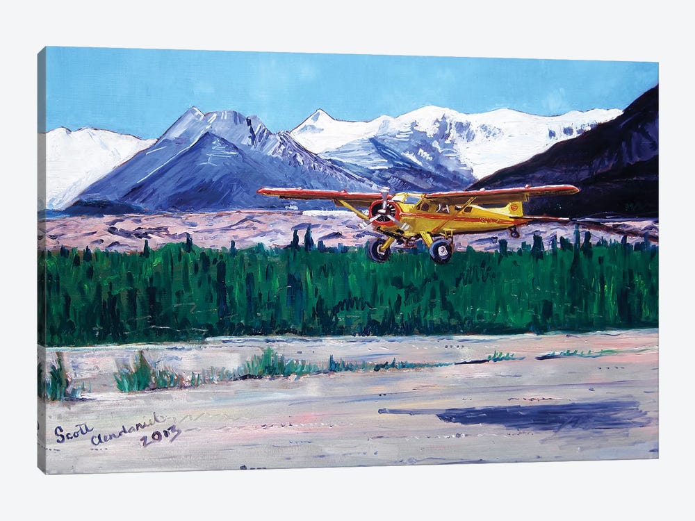 Wrangell Mountain Landing by Scott Clendaniel 1-piece Canvas Wall Art