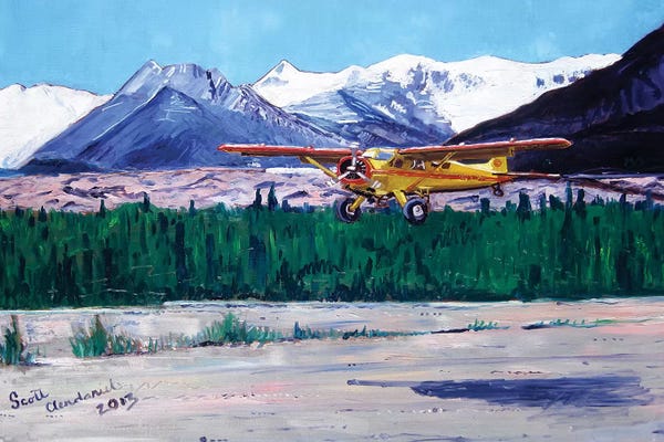 Scott Clendaniel: Wrangell Mountain Landing by Scott Clendaniel