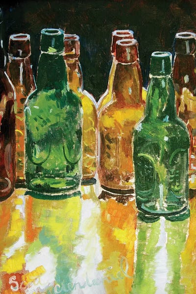 Bottling Day by Scott Clendaniel framed canvas print