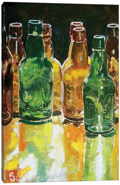 Bottling Day Canvas Art Print - Beer Art