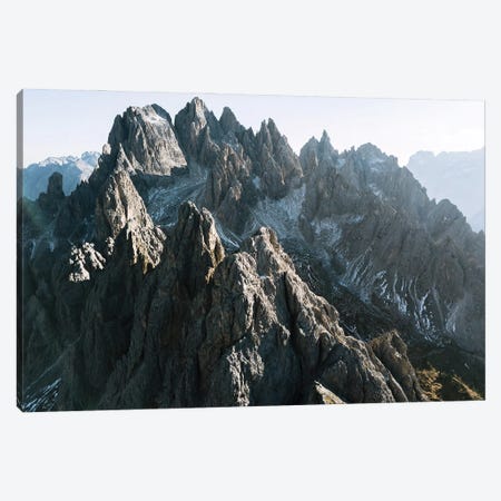 Dolomites Mountain Peaks On A Hazy Day Canvas Print #SCE103} by Michael Schauer Art Print