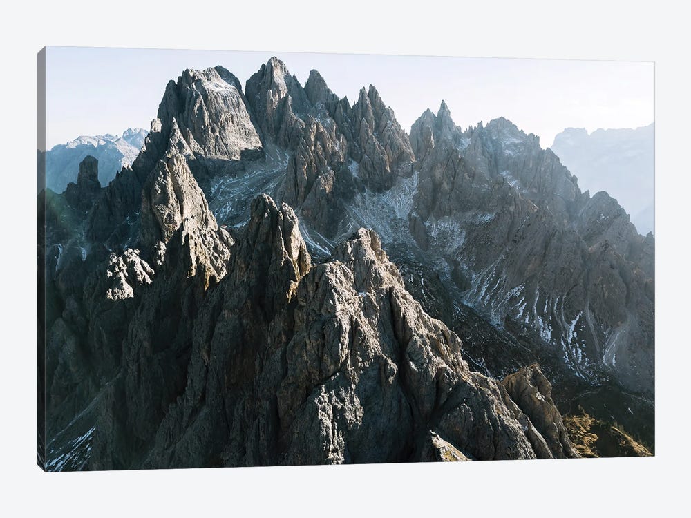 Dolomites Mountain Peaks On A Hazy Day by Michael Schauer 1-piece Canvas Artwork