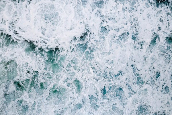 Michael Schauer: Abstract Splashing Water Waves In The Ocean by Michael Schauer