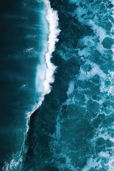 Michael Schauer: Wild Blue Ocean Wave by Michael Schauer