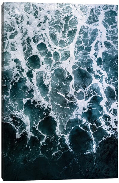 Minimalistic Veins In A Wave Canvas Art Print