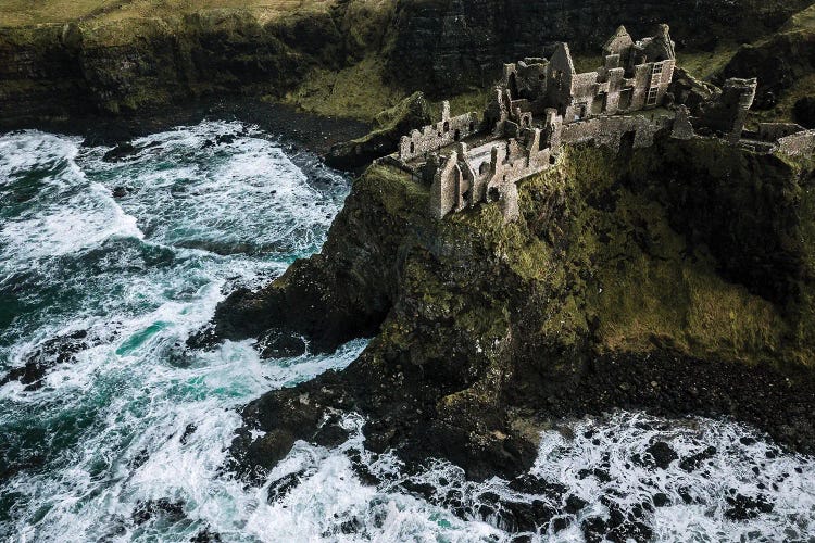Castle Ruin By The Sea by Michael Schauer wall art