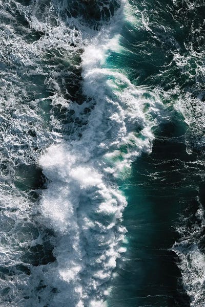 Crashing Wave In Ireland From Above by Michael Schauer framed wall art