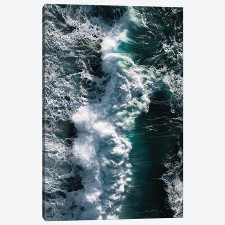 Crashing Wave In Ireland From Above Canvas Print #SCE124} by Michael Schauer Canvas Wall Art