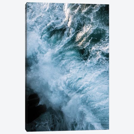 Crashing Waves In Ireland During Sunset From Above Canvas Print #SCE125} by Michael Schauer Canvas Art