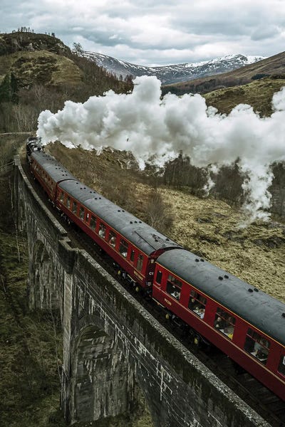 Michael Schauer: Magical Wizard Train In Scotland by Michael Schauer
