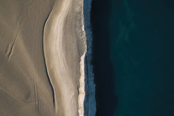 Michael Schauer: Footsteps In The Sand - Minimalist Beachside by Michael Schauer