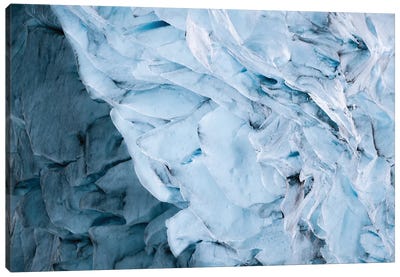 Glacier In Norway - Blue Ice Canvas Art Print - Michael Schauer
