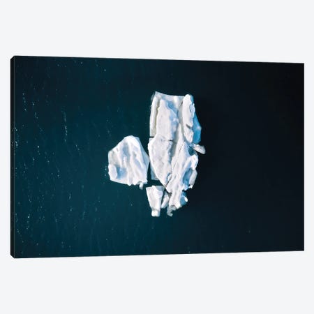 Minimal Iceberg In The Ocean Canvas Print #SCE136} by Michael Schauer Canvas Print
