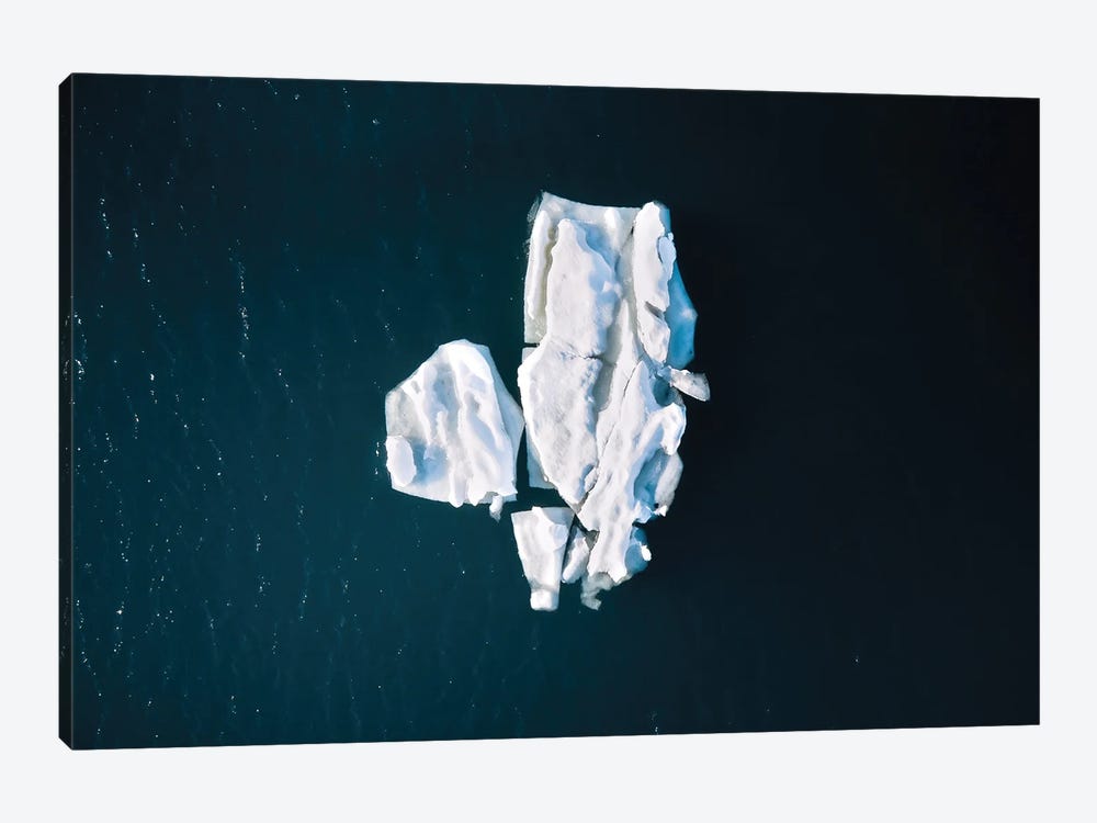 Minimal Iceberg In The Ocean by Michael Schauer 1-piece Canvas Wall Art
