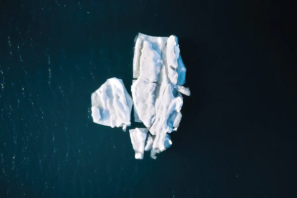 Michael Schauer: Minimal Iceberg In The Ocean by Michael Schauer