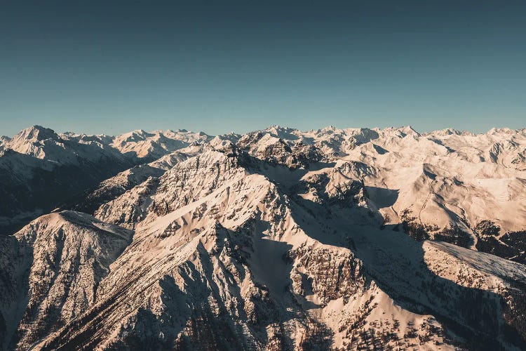 Mountain Range In The Austrian Alps During Sunrise