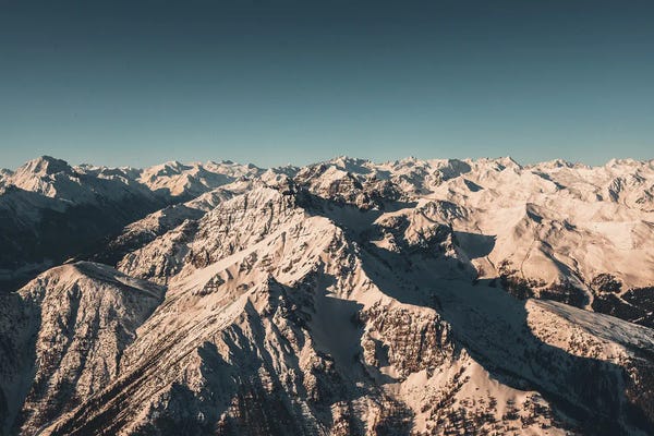 Michael Schauer: Mountain Range In The Austrian Alps During Sunrise by Michael Schauer