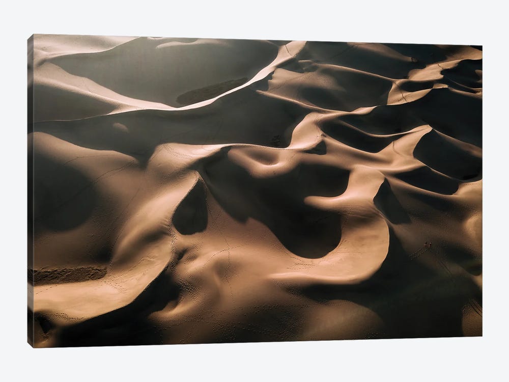 Lovers In The Sand - Desert Dunes From Above by Michael Schauer 1-piece Art Print