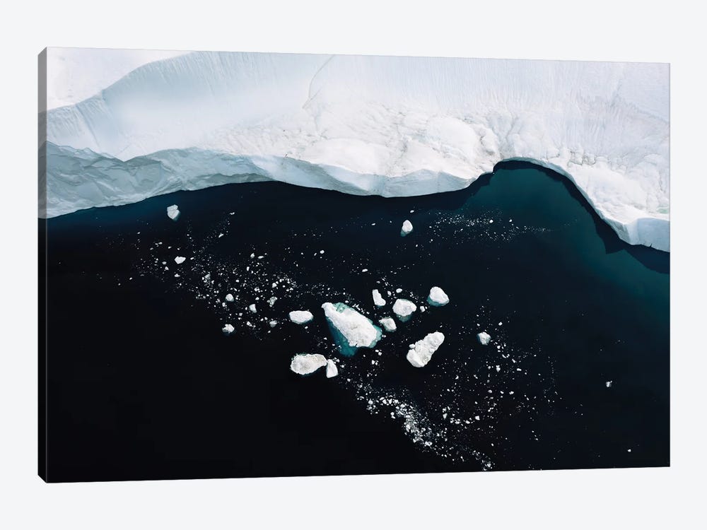 Silent Icebergs In Greenland by Michael Schauer 1-piece Canvas Art Print
