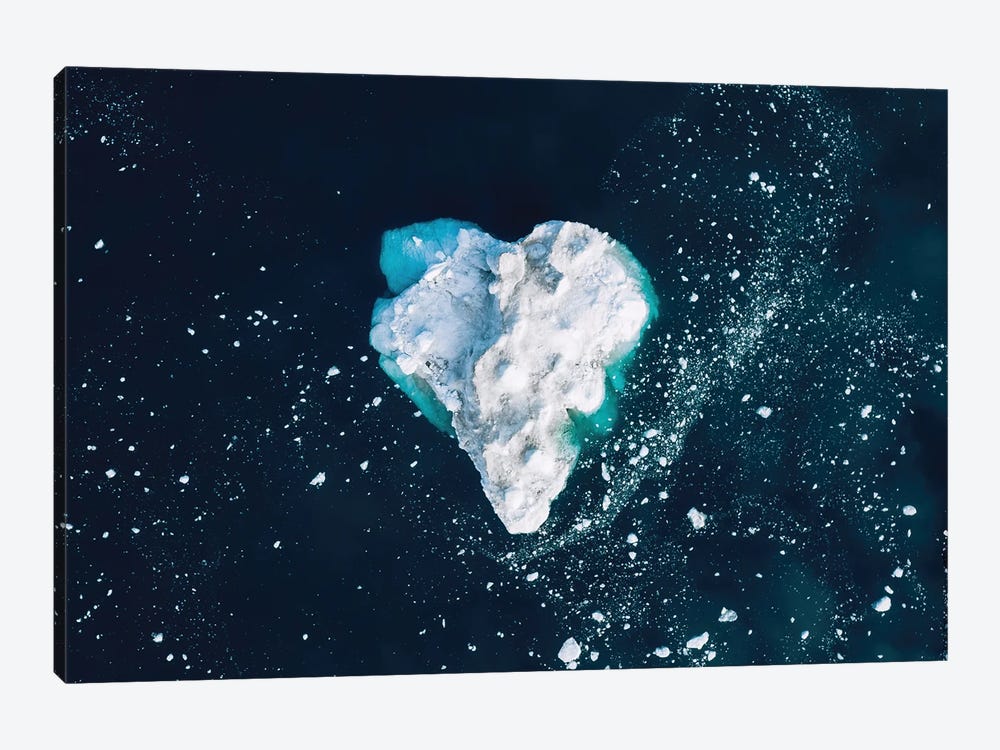 Heart In The Frozen Ocean by Michael Schauer 1-piece Canvas Wall Art