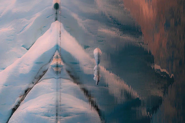 Reflection Of An Iceberg In Greenland During Sunset by Michael Schauer wall art