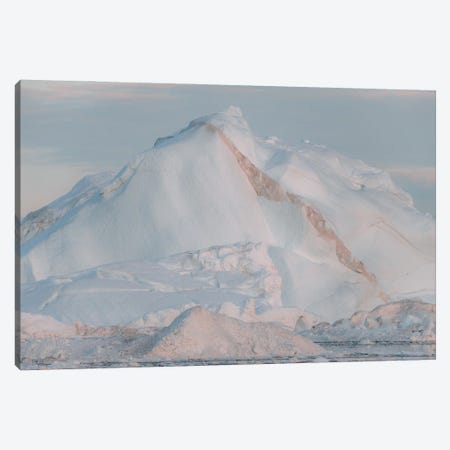 Iceberg In Warm Sunset Light Canvas Print #SCE152} by Michael Schauer Canvas Wall Art