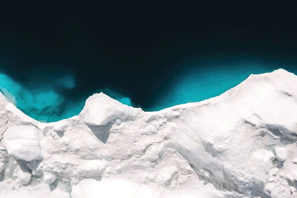 Michael Schauer: Minimalist Iceberg In Greenland by Michael Schauer