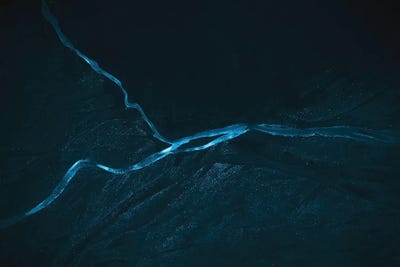 Minimalist And Abstract River Veins In Iceland by Michael Schauer framed wall art