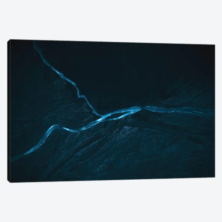 Minimalist And Abstract River Veins In Iceland Canvas Print #SCE161} by Michael Schauer Art Print