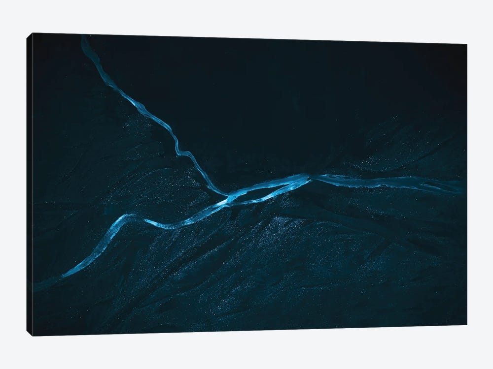 Minimalist And Abstract River Veins In Iceland by Michael Schauer 1-piece Canvas Wall Art