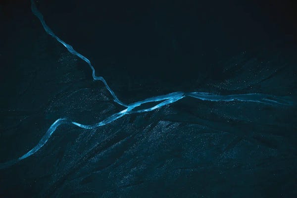 Iceland: Minimalist And Abstract River Veins In Iceland by Michael Schauer