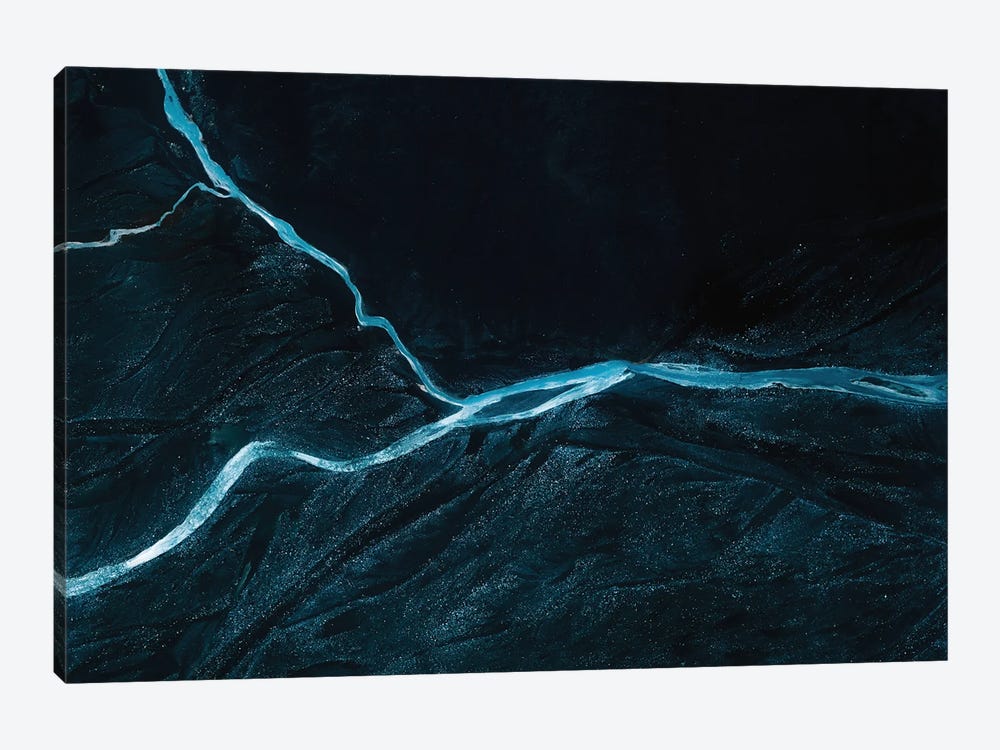 Minimalist And Abstract River Veins In Iceland by Michael Schauer 1-piece Art Print
